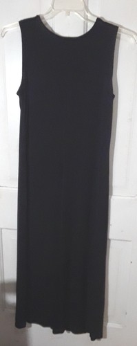 Vintage 1990's Dressing Clio Woman's Black Travel Knit Stretch Dress Sz.PM - Picture 6 of 15