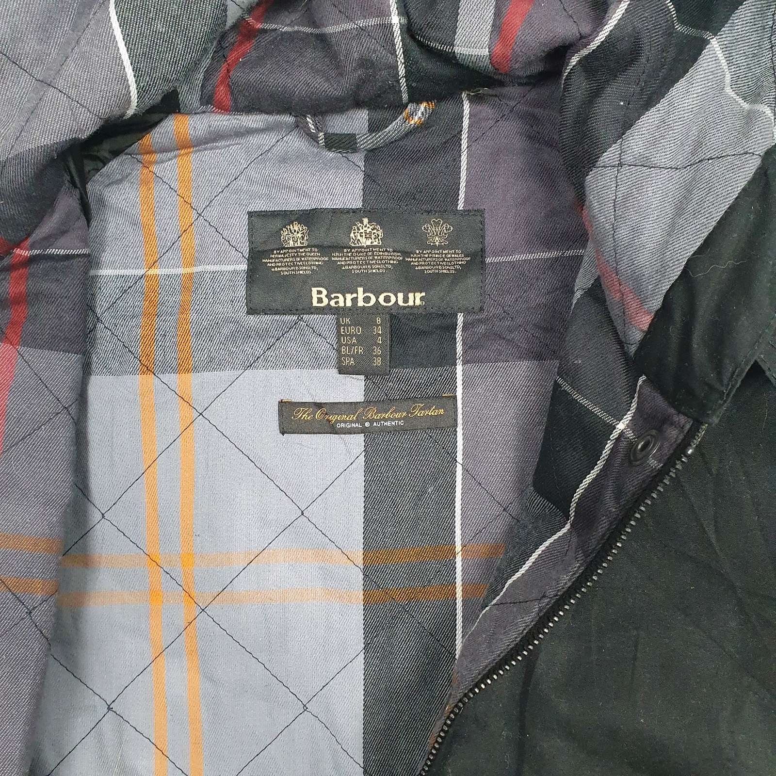 BARBOUR Wax Jacket Coat Never Hooded Womens 8 image 3