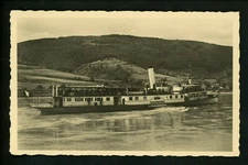 Ship real photo postcard RPPC Excursion Franz Schubert Vintage #344