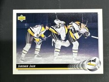 1992-93 Upper Deck Hockey Jaromir Jagr Penguins Base Card 28