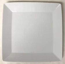 THOMAS BY ROSENTHAL GROUP GERMANY WHITE ON WHITE SQUARE SERVING PLATTER 11" SQ