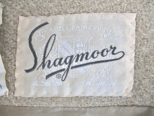 Vtg 50s 60s Beige Boucle Wool Winter A-Line Coat Rockabilly Jackie Shagmoor M - Picture 10 of 11