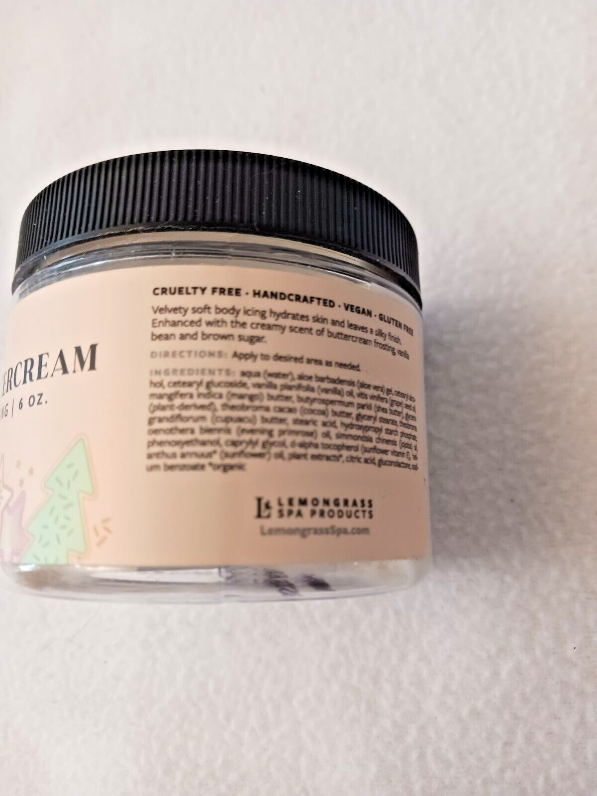 Lemongrass Spa Products Butter Cream Body Icing 6oz