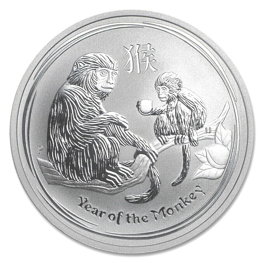 2016 Australia Year of The Monkey Perth 1/2 Oz 999 Fine