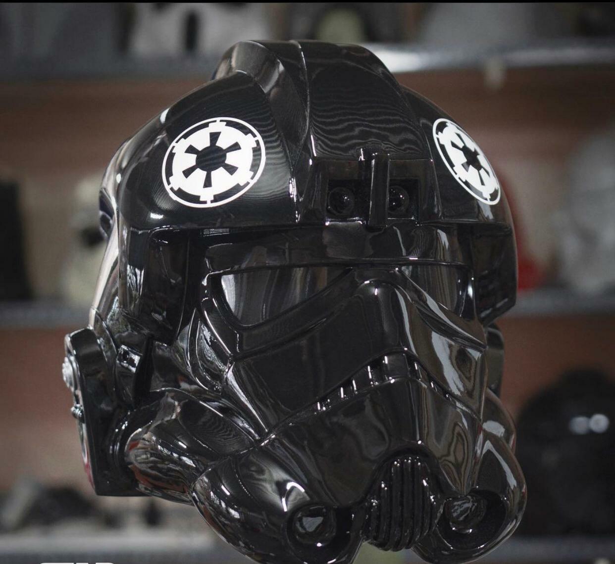 Starwars Imperial Tie Fighter Pilot Helmet Motorcycle Custom DOT & ECE  Approved