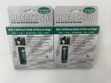 (2 Ct) Liberty 50 II Plus IGR Spot On For Large Dogs 33 To 66 Lbs 3 Applicators