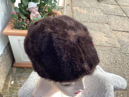 vintage 1960s hat fake fur Gorgeous Style - Picture 14 of 21
