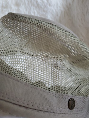 Vintage Pendleton Canvas Fishing Hat Wide Brim Mesh Leather Band Mens Size XL - Picture 9 of 9