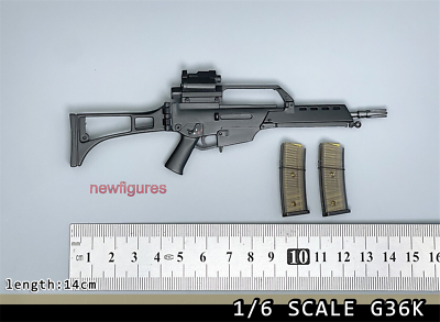 1:6 WWII G36K Gun Rifle Weapon Model Fit 12inch Male HT Soldier