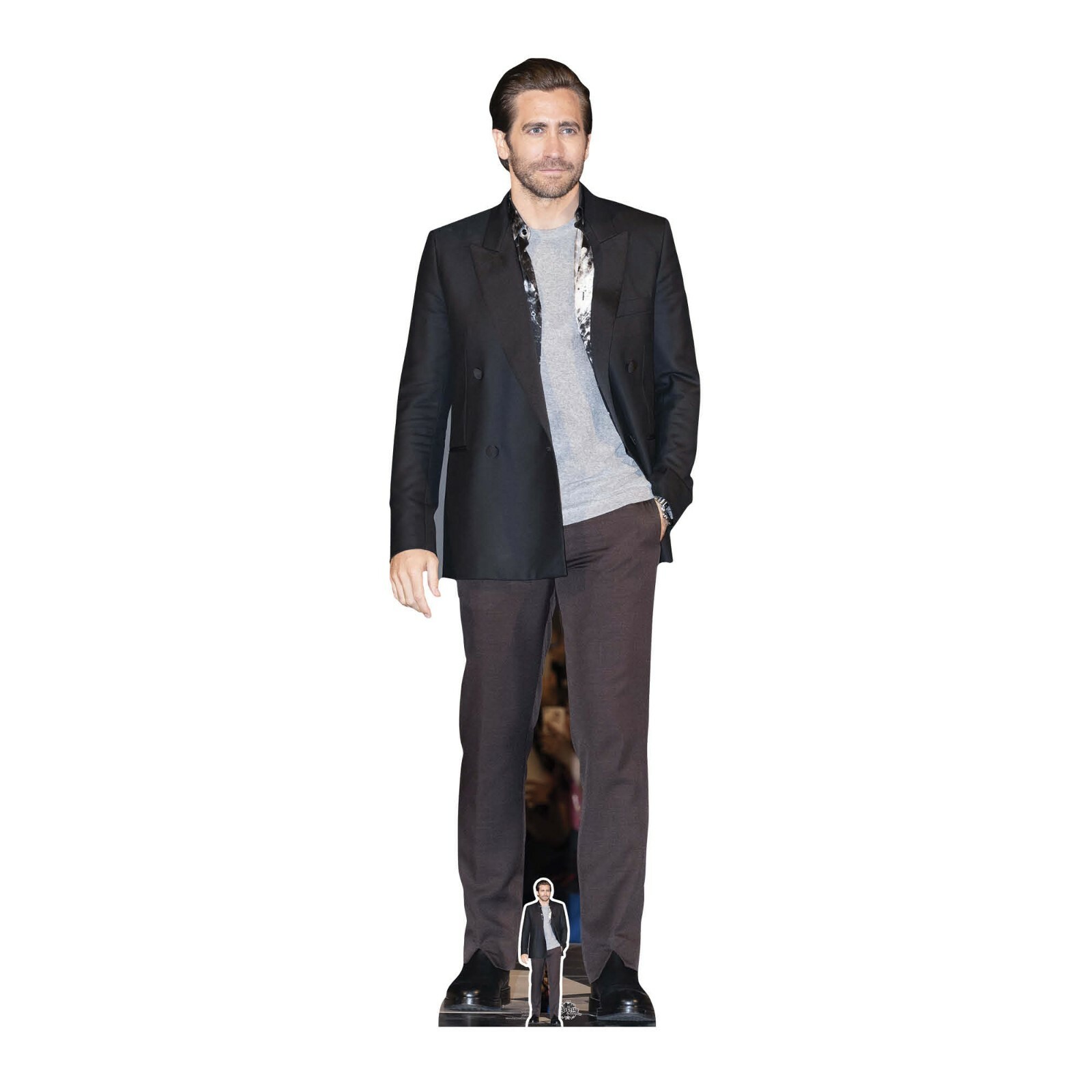 Jake Gyllenhaal Grey Outfit Lifesize and Mini Cardboard Cutout / Standee