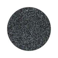 Koeckritz Economy Turf Grey/Black Round Artificial Grass Rug | Outdoor & Decks