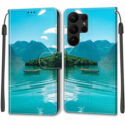 For Samsung S23 Ultra S22 S21 S20 FE S10 Magnetic Leather Pattern Wallet Case - Picture 10 of 32