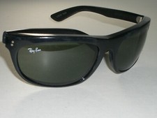 VINTAGE B L RAY-BAN L2870 YRAO G15 CRYSTAL BLACK EBONY BALORAMA WRAP SUNGLASSES