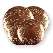 Copper Ivy Embossed Range Burner Covers Set Of 4 Range Kleen