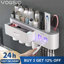 Magnetic Adsorption Toothbrush Holder Storage Box  Bathroom Accessories