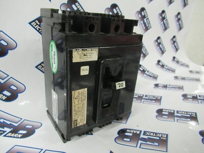 FPE Type NEF Circuit Breaker 20 Amp 480 Volt 3 Pole -TEST REPORT+WARRANTY