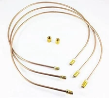 1/4" Copper Nickel Brake Lines 48" Long w/ Flares & Standard 7/16"-24 Tube Nuts