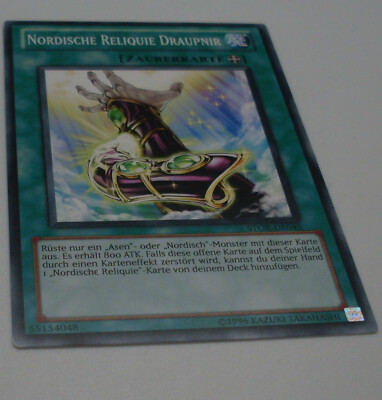 Yu-Gi-Oh Karte - Nordische Reliquie Draupnir - Zauberkarte - grün - Yugioh Neu