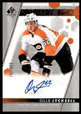 2022-23 SP AUTHENTIC FUTURE WATCH AUTOGRAPHED OLLE LYCKSELL ROOKIE 761/999