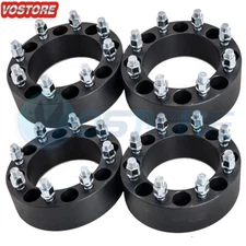 (4) 2" 8x6.5 Wheel Spacers 9/16" for F-250 F-350 Dodge Ram 2500 3500 Ford E-250