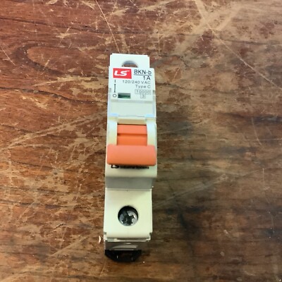LS Electric BKN-B-1PC1A/BKN-B 1A Type C Circuit Breaker DIN Rail Mount 1-Pole 