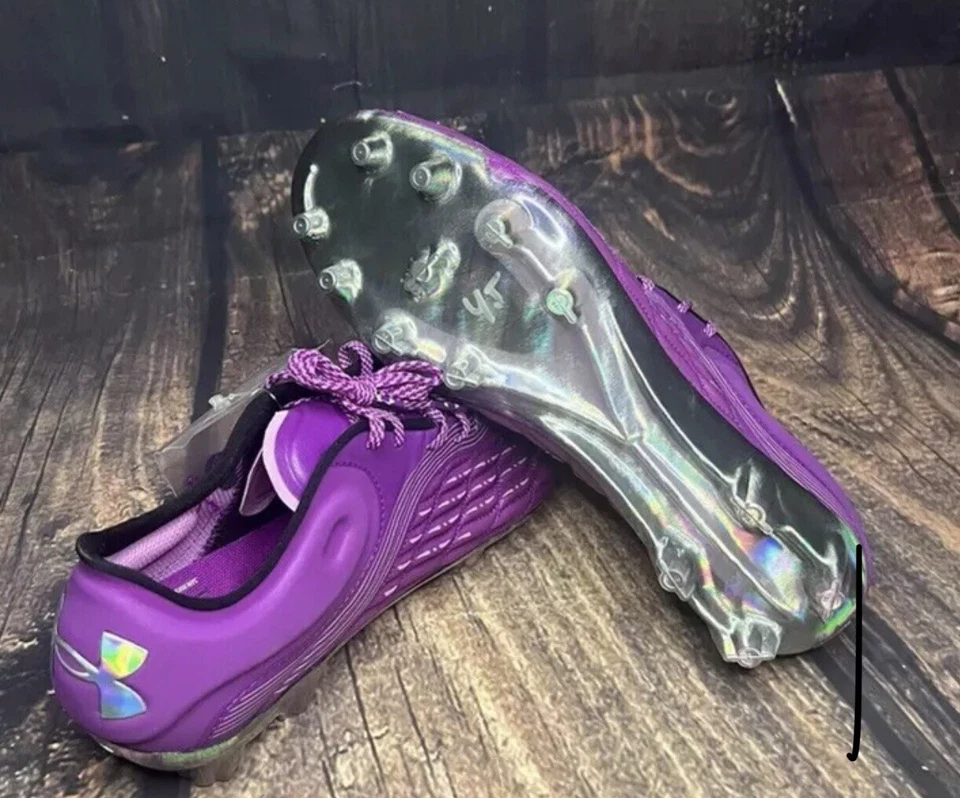 Under Armour Magnetico Elite 3 FG 女式 12 码足球鞋 3027160-500 — 第 4/4 张图片