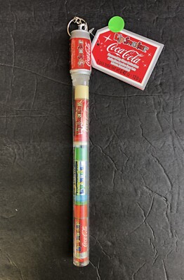 Vtg 2009 Bonne Bell Lip Smacker Coca~Cola Cane Keyring Topper Sprite Vanilla #GR
