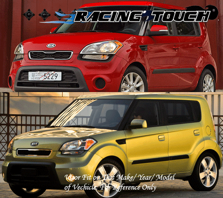 JDM Visors Deflector 4pcs Rain Guard For Kia Soul 2009 2010 2011 2012 2013 09-13 - Picture 7 of 7