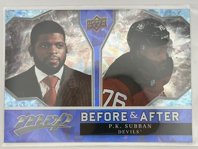 2021-22 Upper Deck MVP - Before and After #BA-5 P.K. Subban