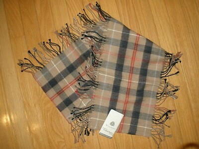 NEW Women's Woolmark 100% Pure Wool Plaid Scarf (12)