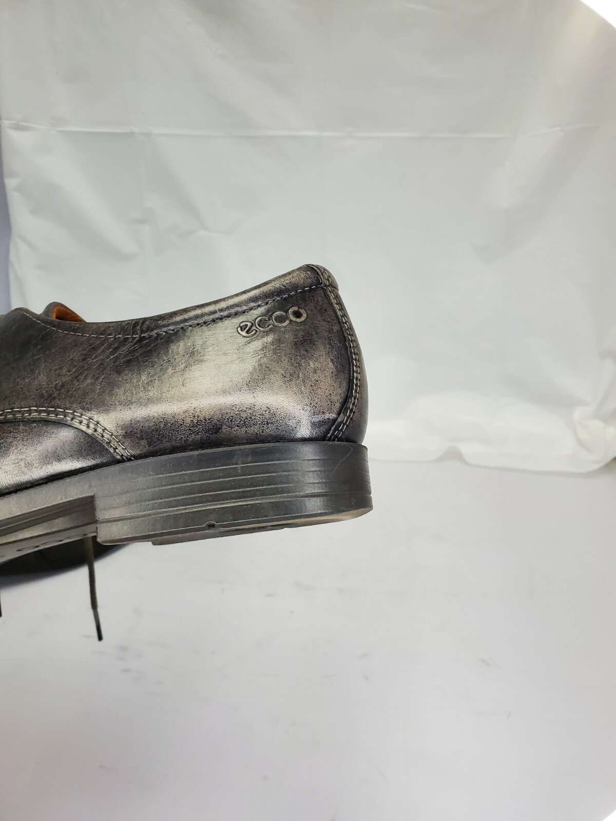 SAOLA Scarpe eleganti Oxford stringate ECCO da uomo in pelle nera con punta antistress US 9 EUR 43