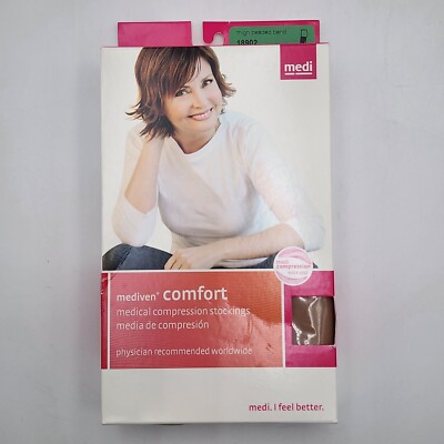 Mediven Comfort Thigh Beaded Band Open Toe 18902 Compression 20-30 Natural II