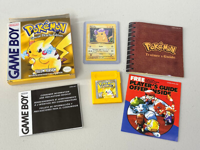 Pokemon Yellow Version: Special Pikachu Edition (Nintendo Game Boy)  Complete
