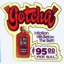 Original Vintage 1978 Inflation Hits Below The Belt Iron On Transfer