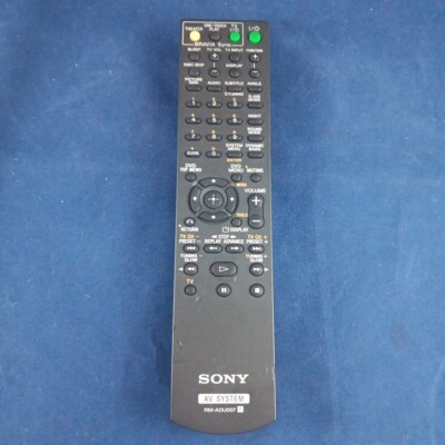 Sony Remote RM-ADU007 AV System DAV-HDX279W DAV-HDX285 DAV-HDX274 Tested