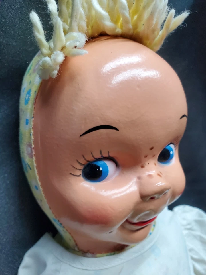 Muñeca bebé DolliGund C4 vintage años 30 creación Gund cara pintada a mano 18" Foto 4 de 4