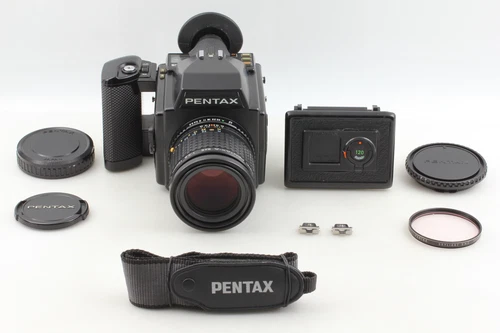 [Near MINT / Strap] Pentax 645 Film Camera SMC A 150mm F3.5 120 Back From JAPAN　