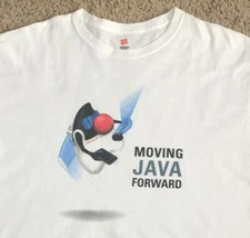 Oracle Introducing Java 7 2011 Moving Java Forward Men's White T-Shirt Size XL