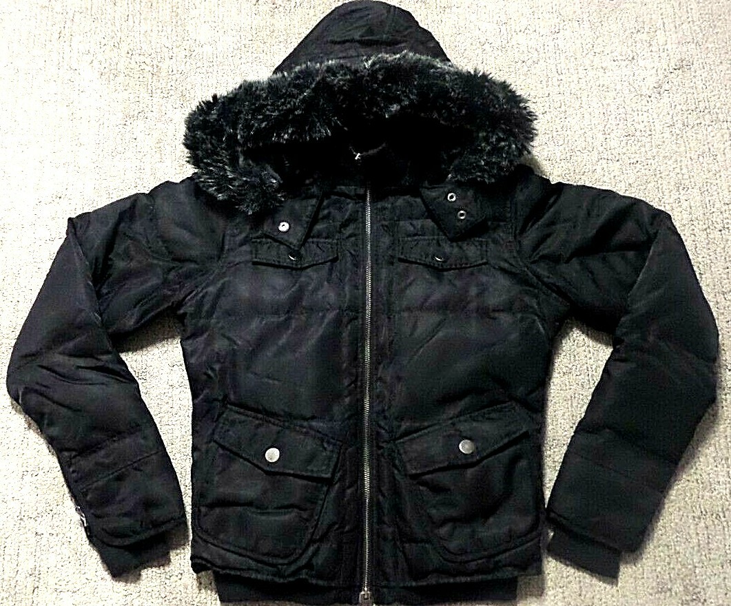 VTG Triple five soul insulated full zip warm winter jacket faux