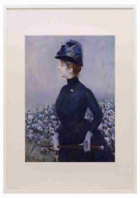 Helleu Paul Cesar 1859 1927 La Femme aux Fleurs A3 A4 gerahmter Druck Bild