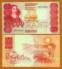 South Africa, 50 Rand ND (1984) P-122a UNC   Lion, Animals