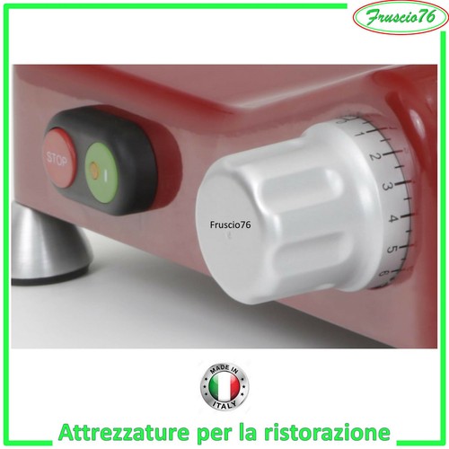 Affettatrice Elettrica RGV Luxury 25 Special Edition Rossa lama 250 mm x Salumi - Foto 6 di 6