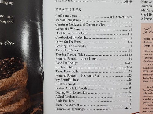 2022 Ladies Journal Amish Mennonite Magazines Faith Inspiration Christian - Picture 10 of 12