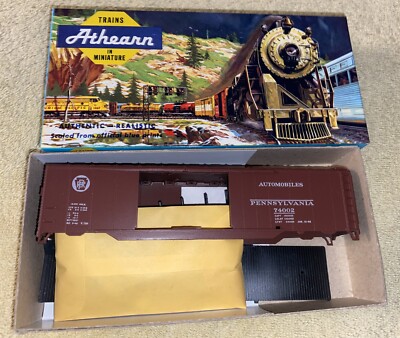 Prr Auto Rack PRR Pennsylvania 50` Auto Boxcar Athearn Blue Box Kit #5038 NOS NEW ...