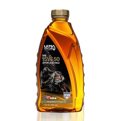 Ultra1Plus SAE 15W-50 Full Synthetic 4T Engine Oil, API SN, JASO MA2 (Quart)