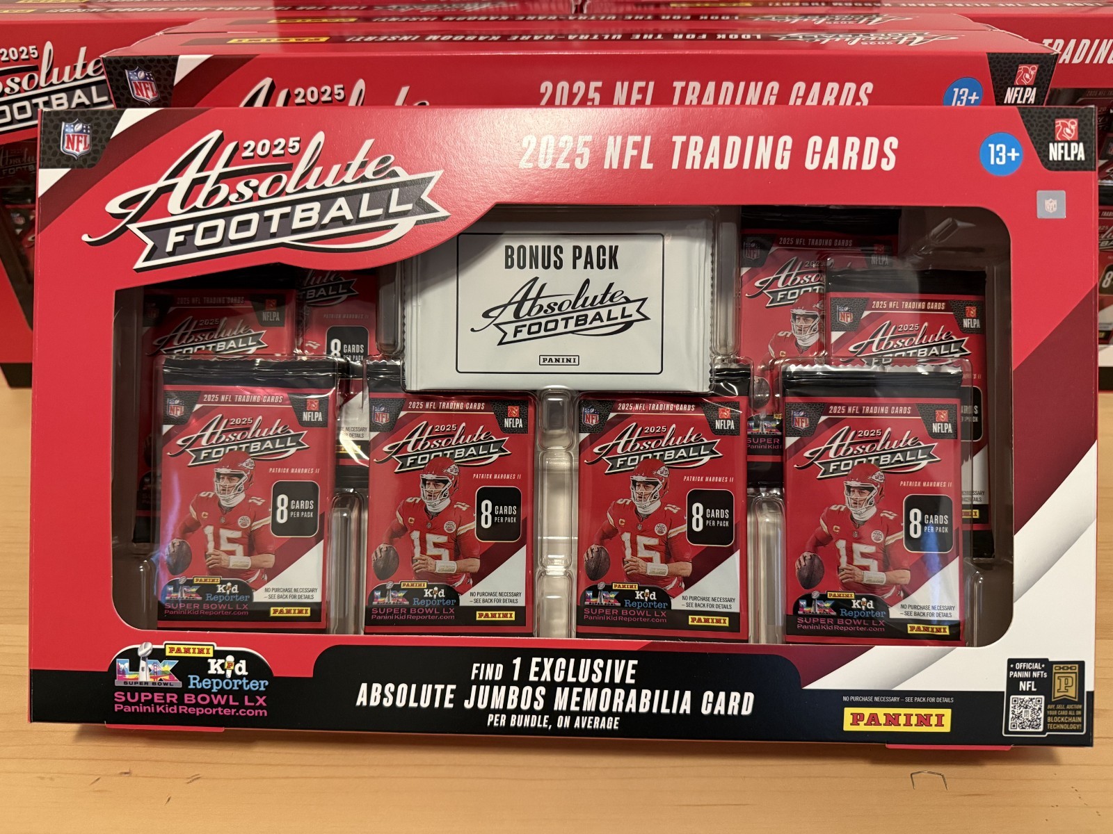 NEW 2025 Panini Absolute NFL Football Trading Cards Bundle Box KABOOM Fast Ship!