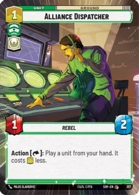 x3 Alliance Dispatcher - Hyperspace C Star Wars Spark of Rebellion M/NM