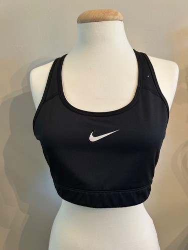 Nike Dri-Fit Sports Bra Womens XL Black Racerback Yoga Gym Top Workout