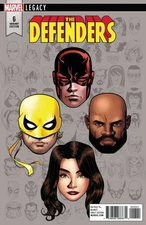 DEFENDERS #6 MCKONE LEGACY HEADSHOT VAR LEG