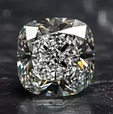 1CT Natural White Diamond 6mm 1 Pcs Cushion Cut VVS1 D Grade Certified Stone R45